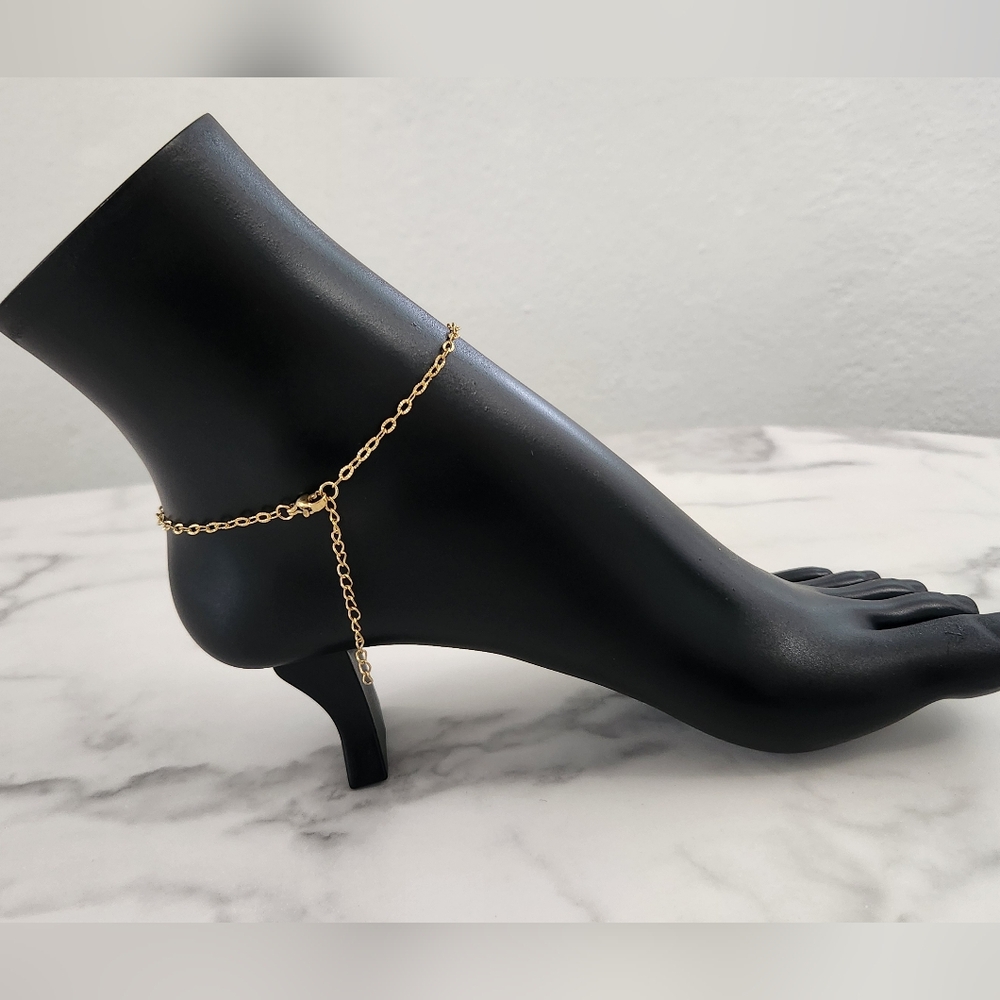 Gold Tree of Life Anklet Multicolor Beaded Ankle Bracelet 18K Summer Jewelry - Picture 7 of 13